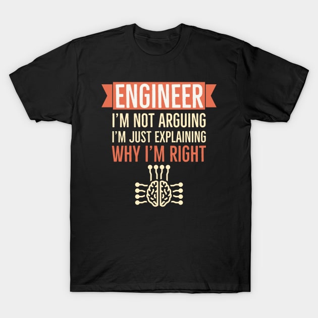 Funny engineer quote T-Shirt by Noureddine Ahmaymou 